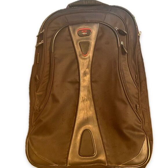 TUMI T-Tech Black Nylon 22" Rolling Carry-On Luggage - Picture 1 of 12